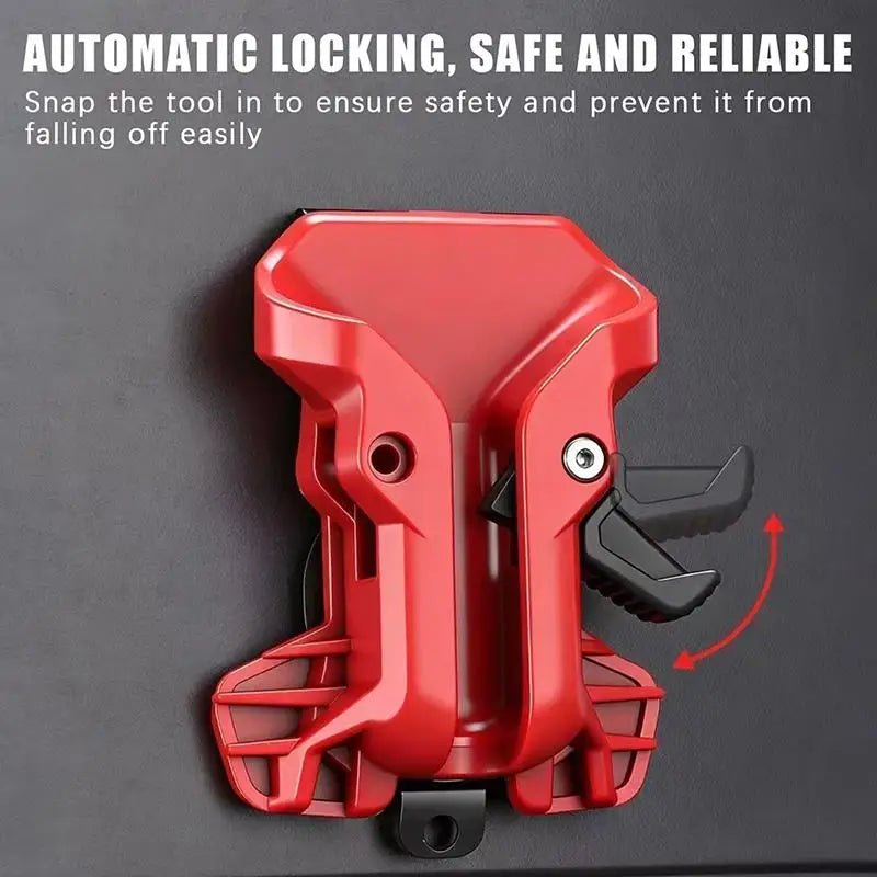 Quick-Release Drill Holder Belt Clip | Self-Locking Tool Organizer
