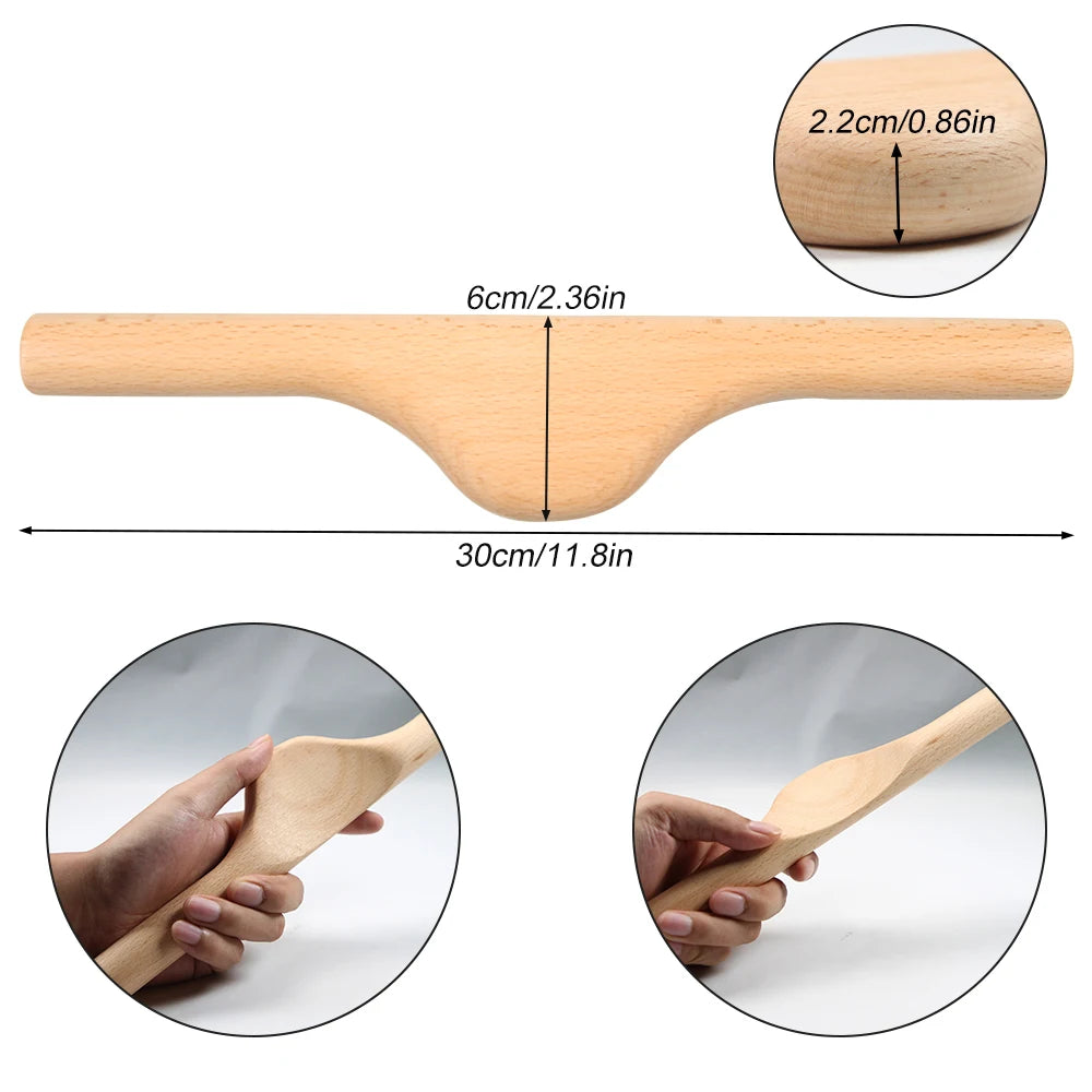 Wooden Gua Sha Scraping Massage Tool – Spa Body & Face