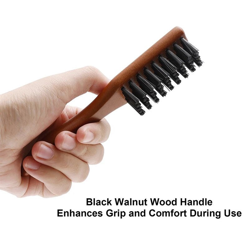 Wooden Beard Cleaning Brush – Salon & Barbershop Hair Sweep