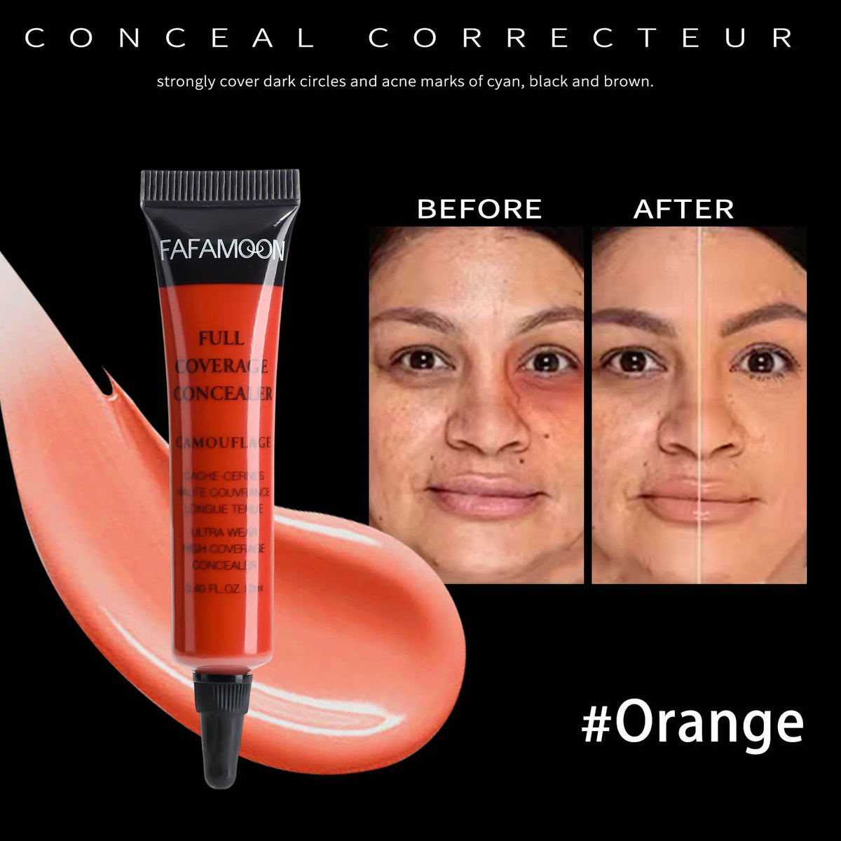 Fafamoon Waterproof Full Coverage Liquid Concealer Matte