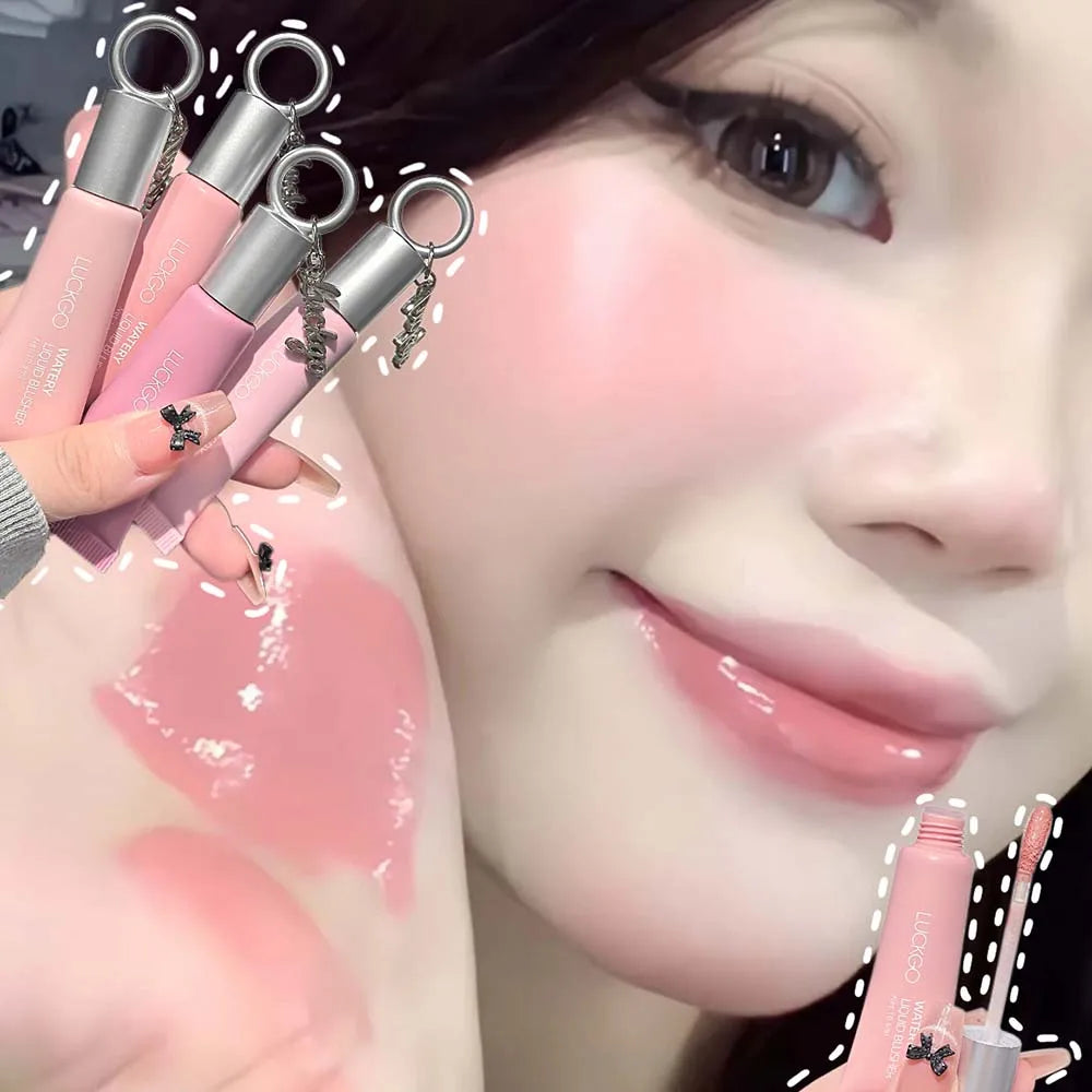 Korean Liquid Blush – Waterproof Cheek Tint Long-Lasting Glow Liquid Blush PRIMED