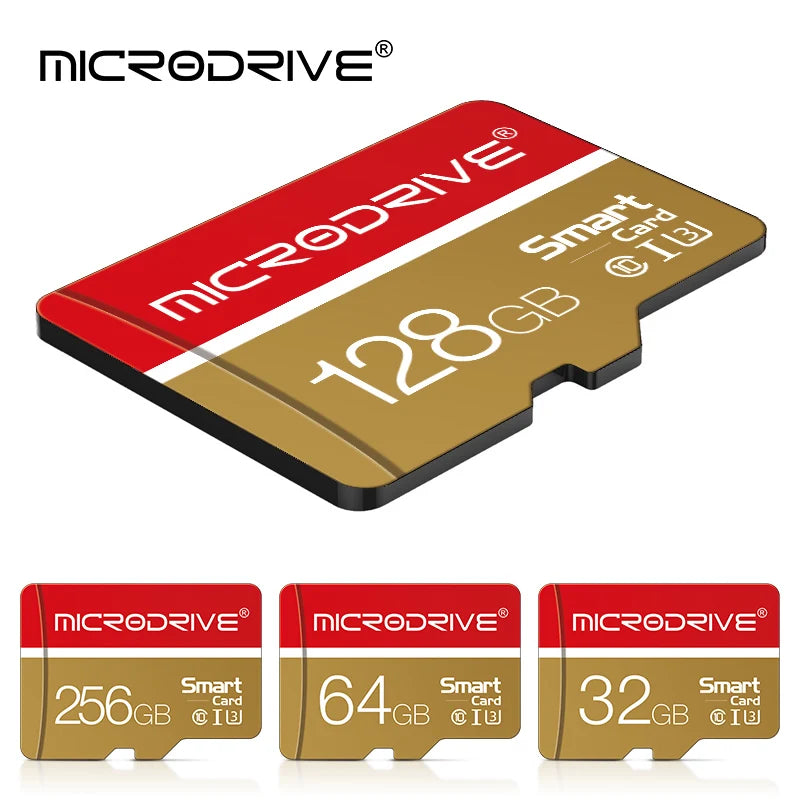 MicroDrive Class 10 Micro SD Card 8GB–128GB + SD Adapter Flash Memory Card PRIMED
