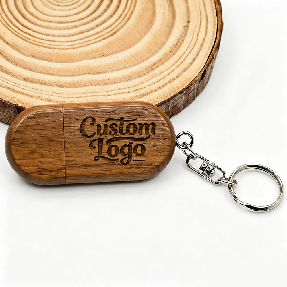 10-Pack Custom Logo Maple Wood USB 3.0 Flash Drives 8–128GB Wooden USB Flash Drive PRIMED