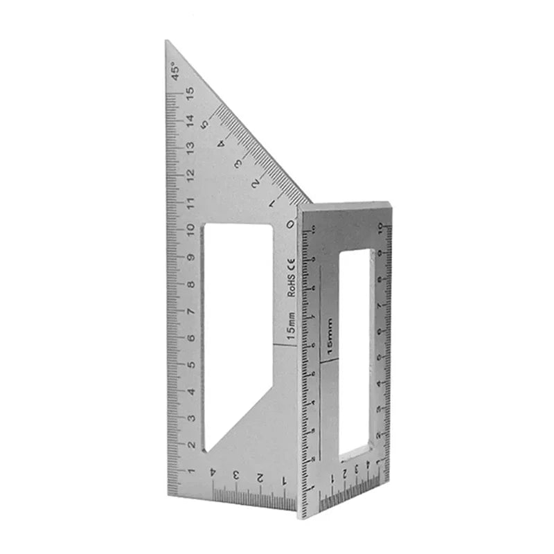 Aluminum Alloy 45 & 90° Woodworking Square Marking Gauge