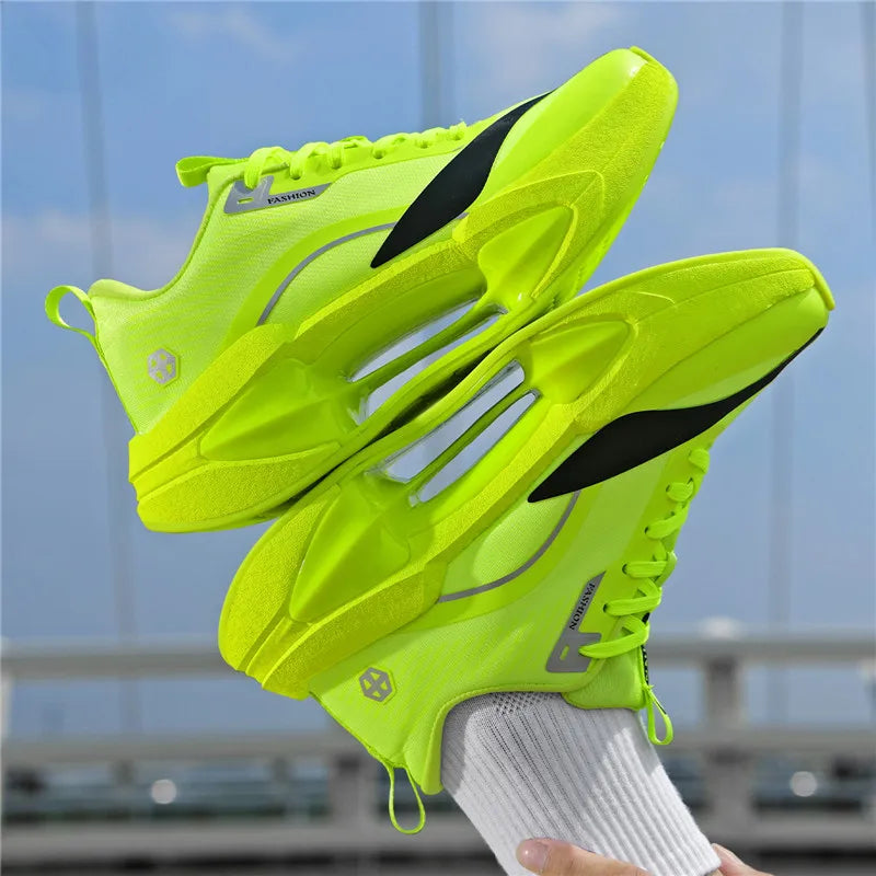 LETCOMFIT Carbon Plate Running Shoes Men – Lightweight Racer Carbon Plate Running Shoes PRIMED