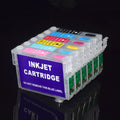 T0791–T0796 Refillable Ink Cartridges for Epson 1400 P50 PX700W Refillable Ink Cartridge PRIMED 1set