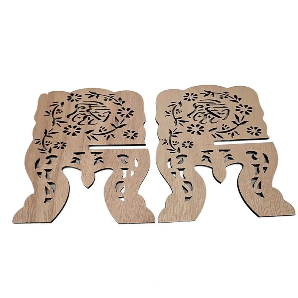 Wood Detachable Bookends Desk Shelf Stand – Home & Office Wooden Bookend Stand PRIMED