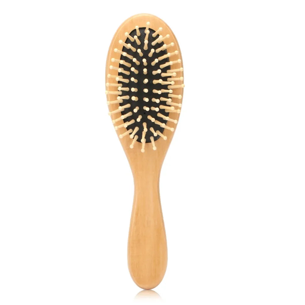 Wooden Paddle Hair Brush – Anti-Static Scalp Massage Comb