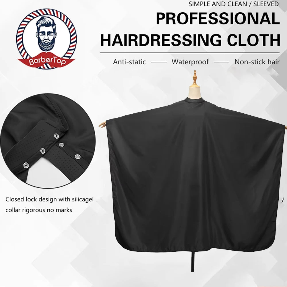 Waterproof Silicone Barber Cape – Anti-Static Haircut Shawl