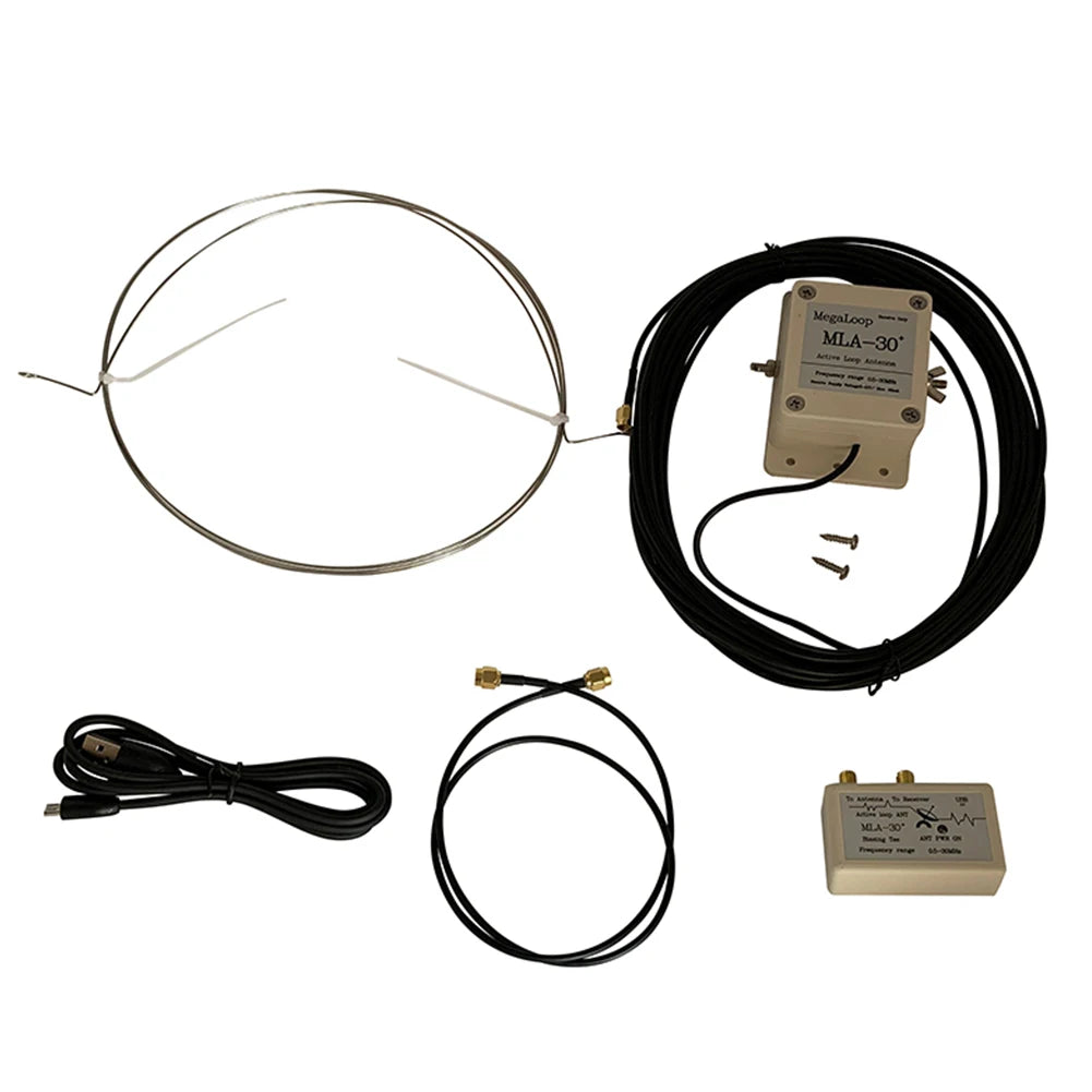MLA-30+ Active Loop Antenna 0.5–30MHz Low-Noise Shortwave