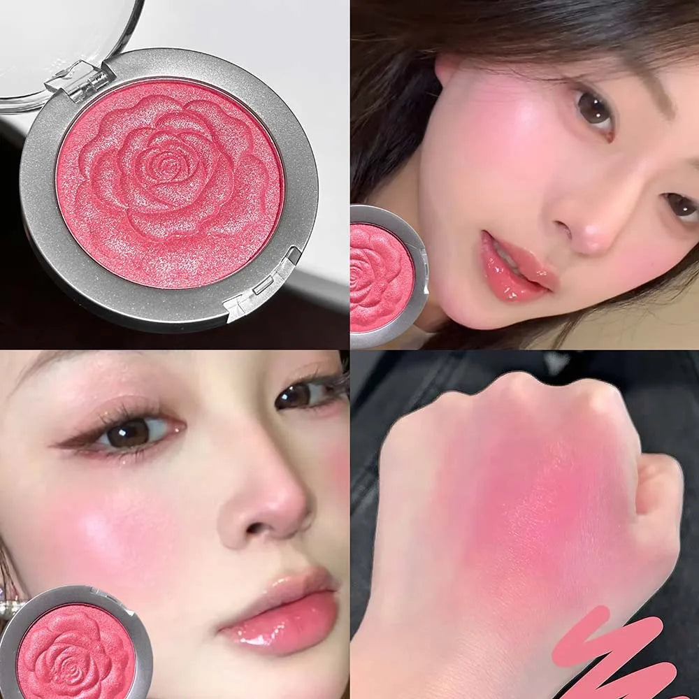 Shimmer Blush Palette – Mineral Pigment Contour & Highlight