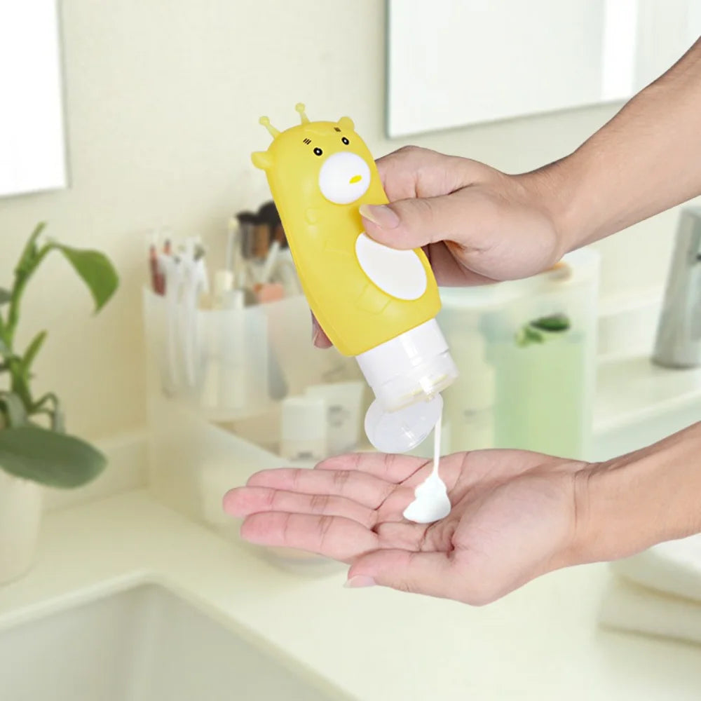 Silicone Refillable Travel Bottles – 50ml 70ml 90ml Squeeze
