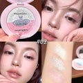 3-Color Pearl Shimmer Highlighter Palette – Face & Body Glow