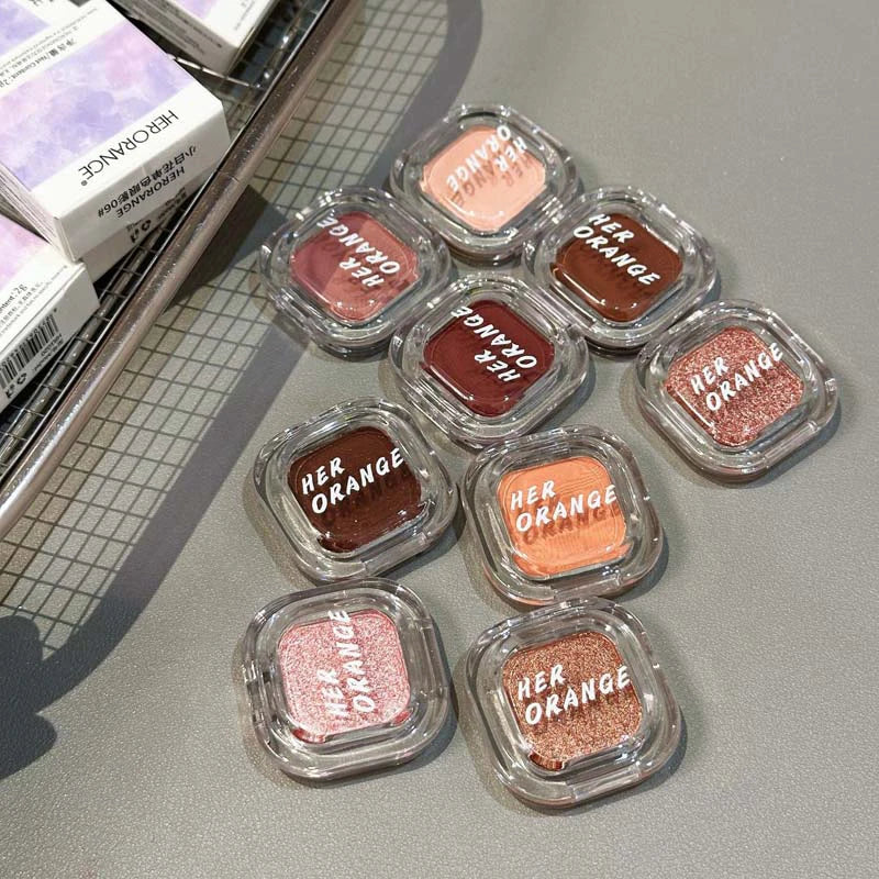 Red Brown Matte Eyeshadow Palette – Waterproof, 9 Shades