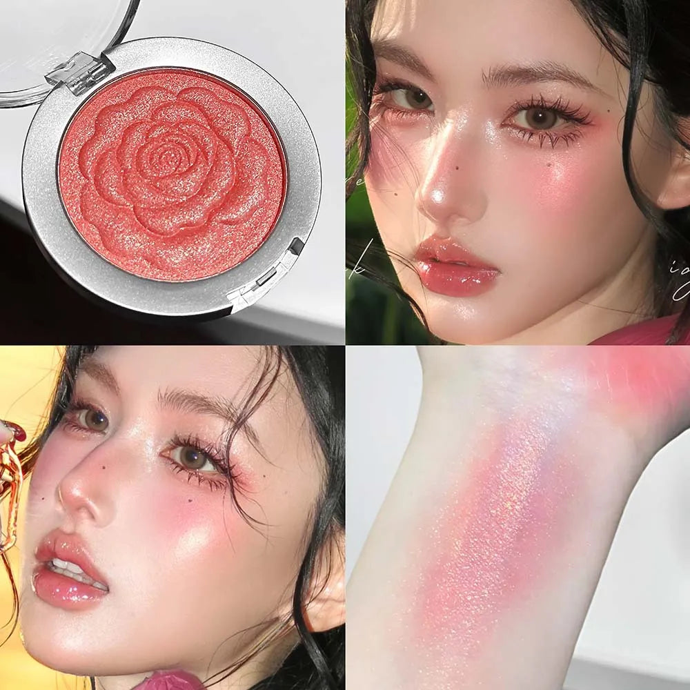 Shimmer Blush Palette – Mineral Pigment Contour & Highlight
