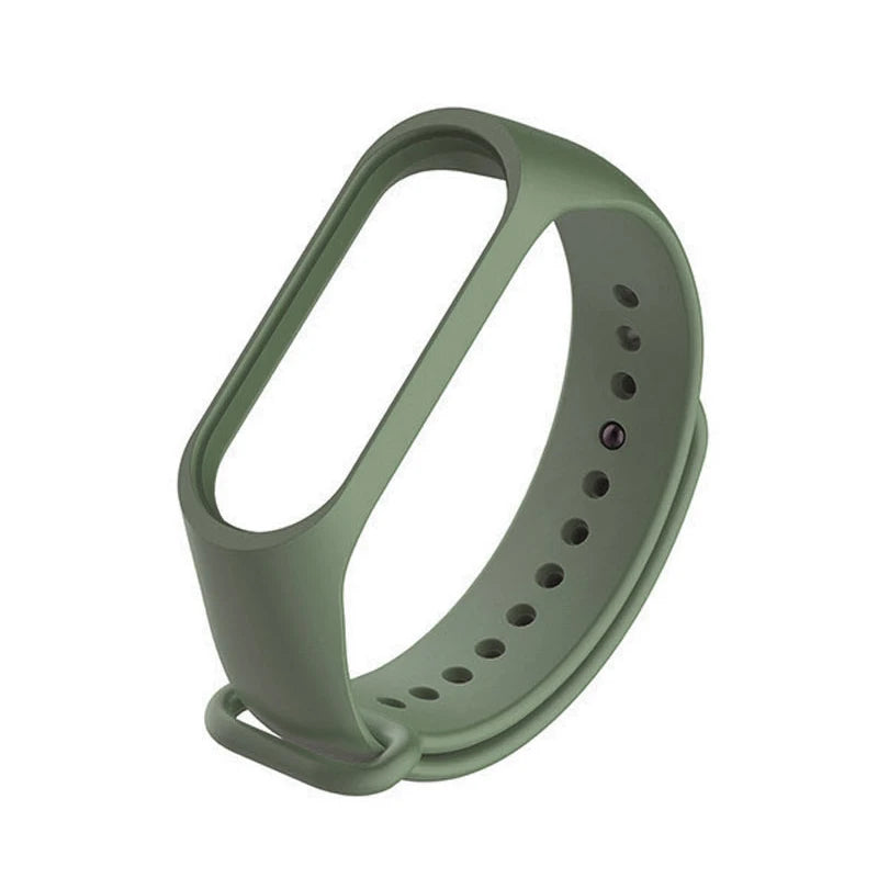 Silicone Strap for Xiaomi Mi Band 3 4 5 6 7 – Sport Band Smartwatch Band PRIMED Army Green For Mi band 5 6