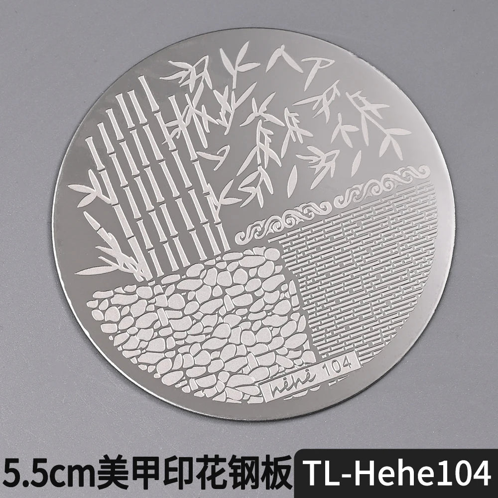 Nail Stamping Plate 5.5cm – Butterfly Flower Lace Stencil