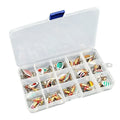 30-Pack Metal Spoon Spinner Fishing Lures with Treble Hook Fishing Lure Set PRIMED as show