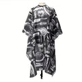 Professional Waterproof Barber Cape – Non-Stick Styling Bib Barber Cape PRIMED SZ99-black