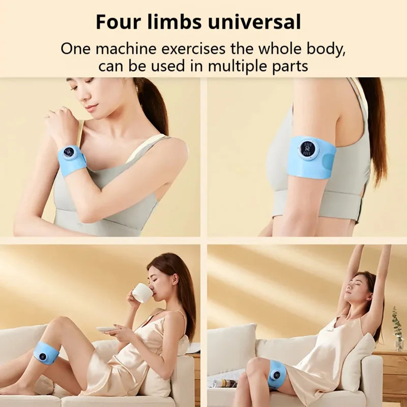YUKUI EMS Arm & Body Massager – 8 Modes, 30 Intensities
