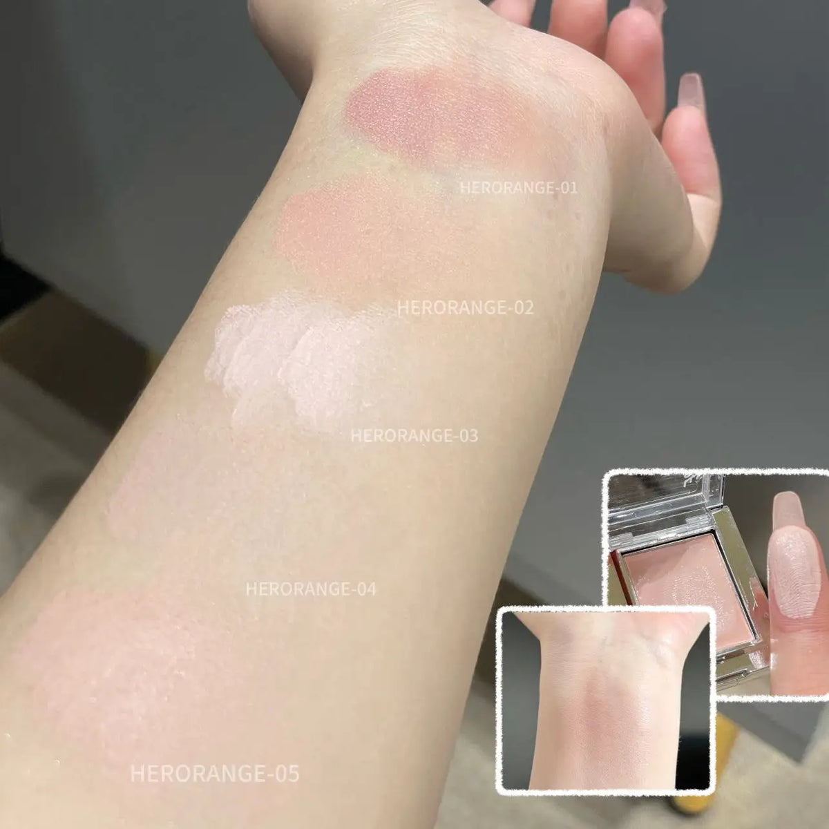 HERORANGE Cream Blush & Contour – Matte Natural Finish Cream Blush PRIMED