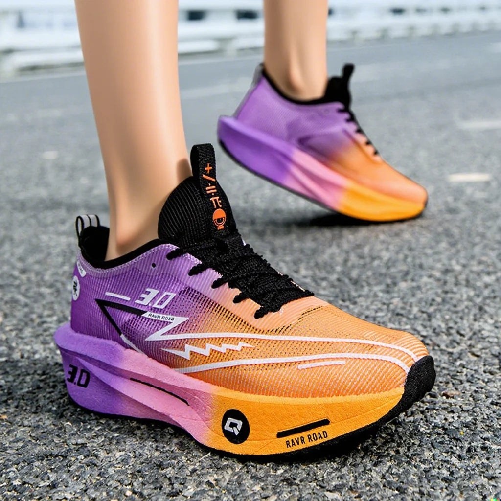 LETCOMFIT Women's Carbon Mesh Running Sneakers | Cushioned Women's Running Shoes PRIMED