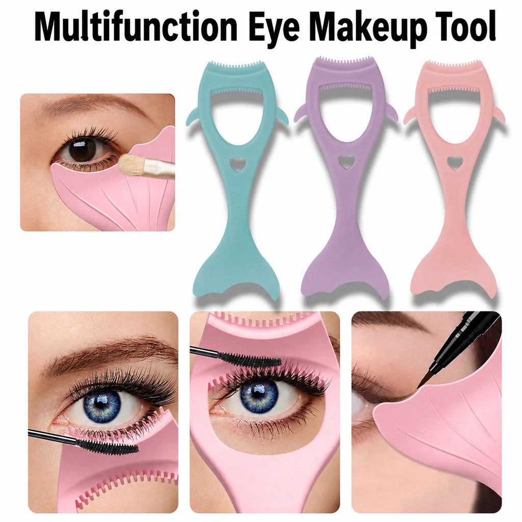 2-in-1 Eye Makeup Stencil & Brow Brush – Beginner Tool Eye Makeup Tool PRIMED