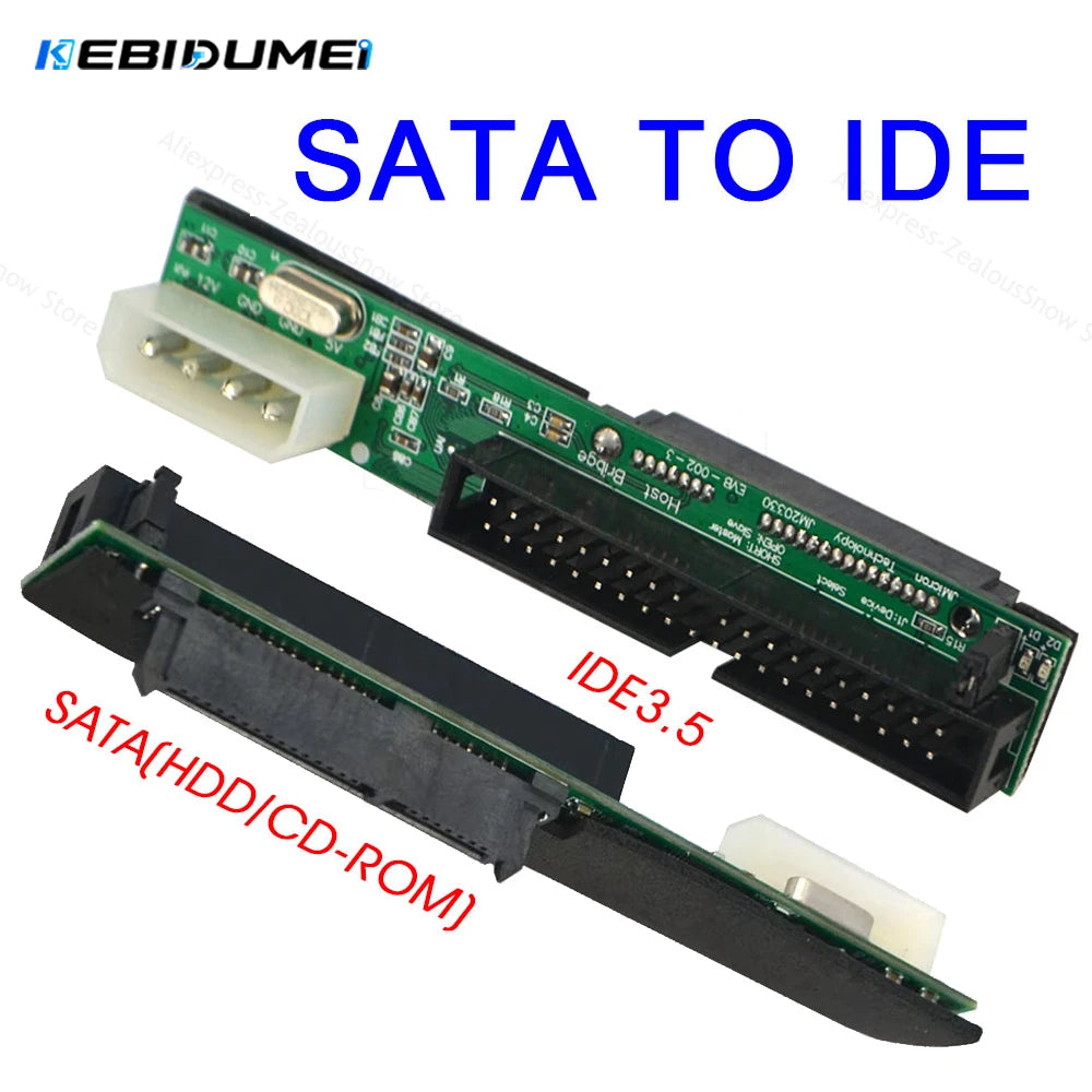 SATA to IDE Adapter – 2.5" Female to 3.5" IDE 40-Pin Converter Drive Interface Adapter PRIMED