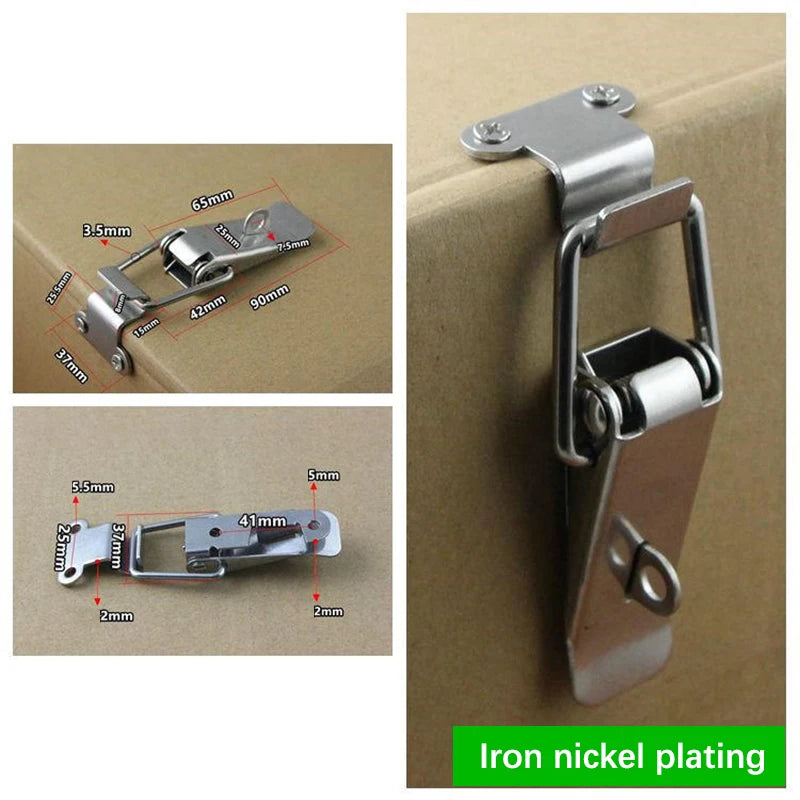 Stainless Steel Spring Toggle Draw Latch Hasp Clasp Lock
