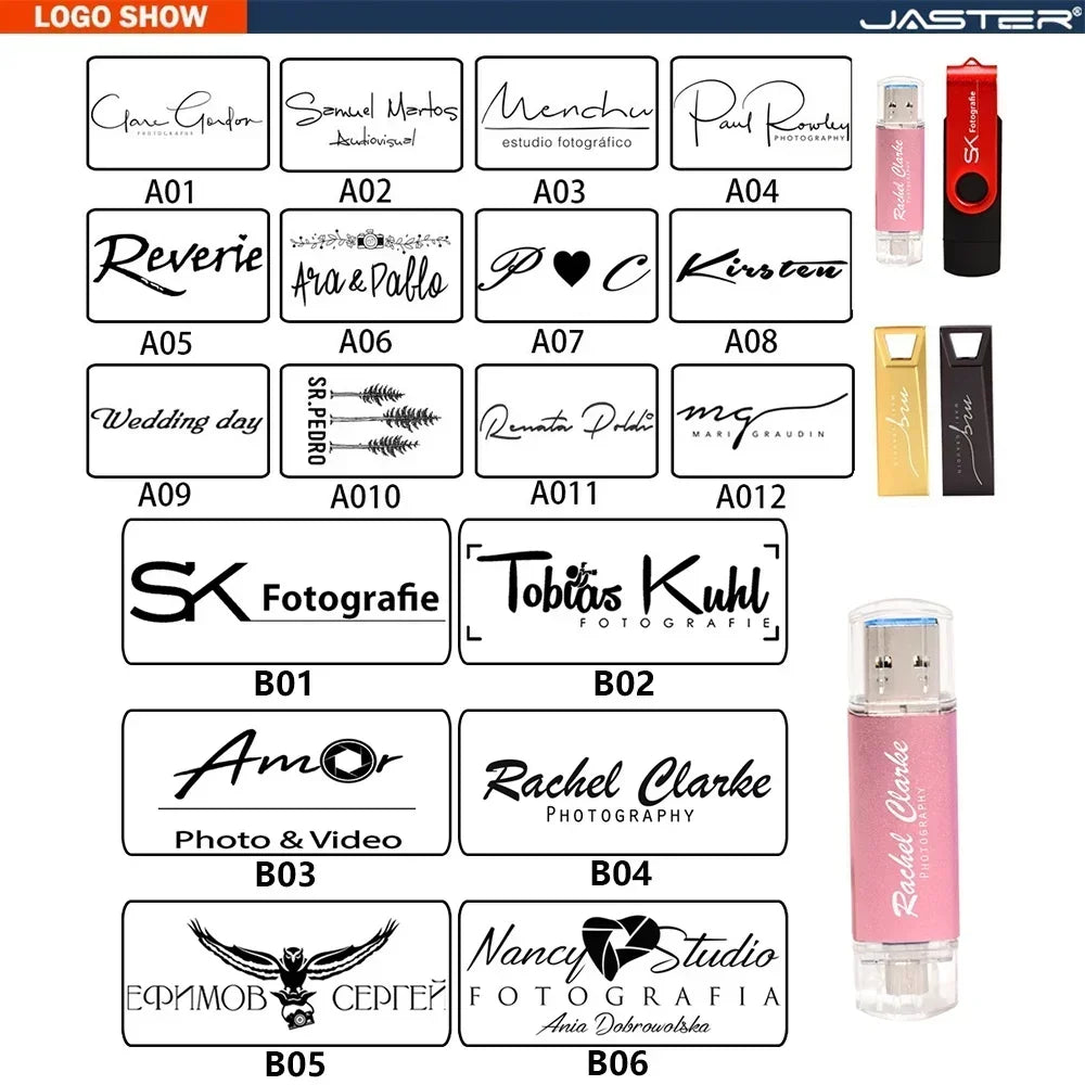 JASTER Keychain USB Flash Drive | Custom Logo | 4GB–64GB USB Flash Drive PRIMED