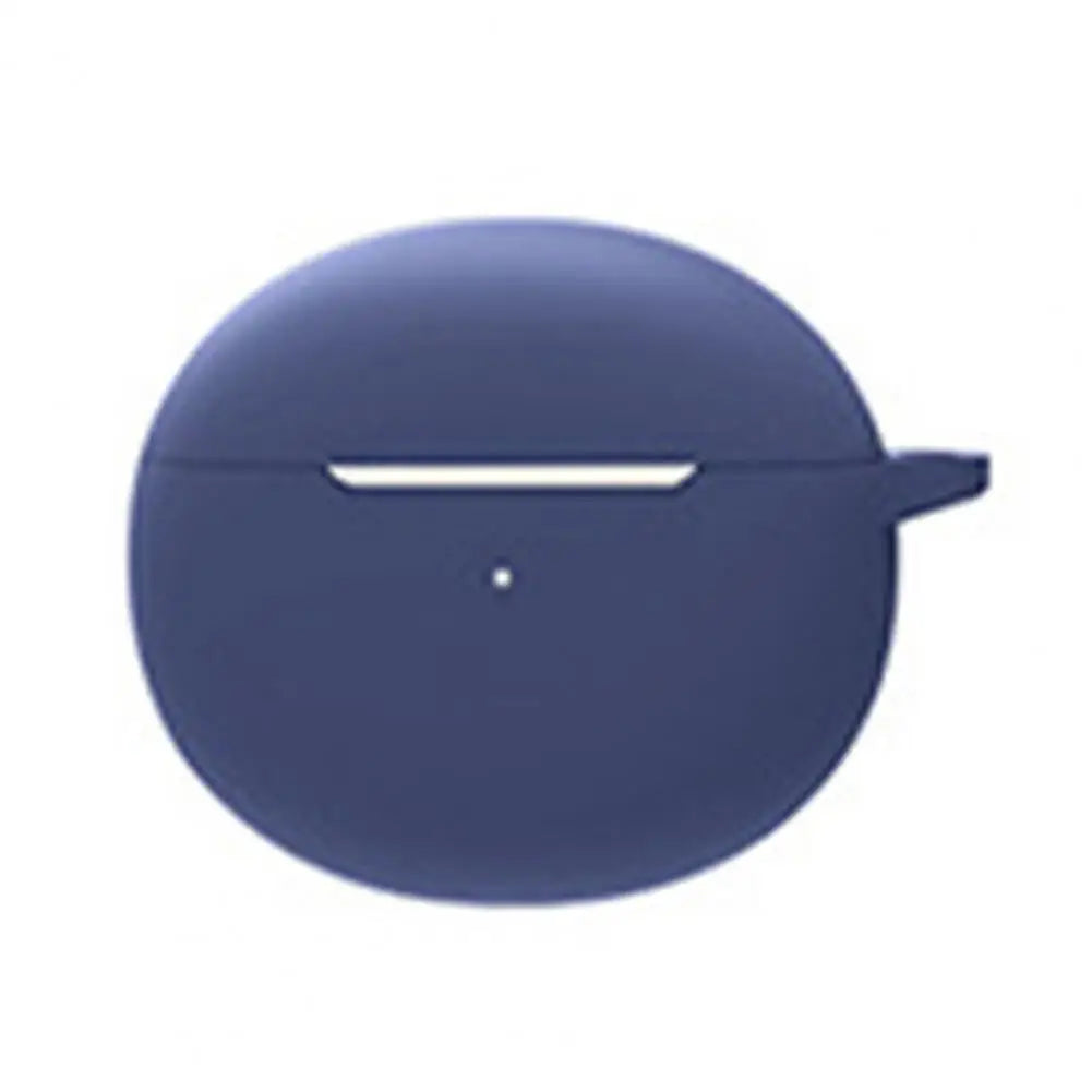 Silicone Case for OPPO Enco Air / Air 2 with Carabiner Clip Earbud Protective Case PRIMED Dark Blue