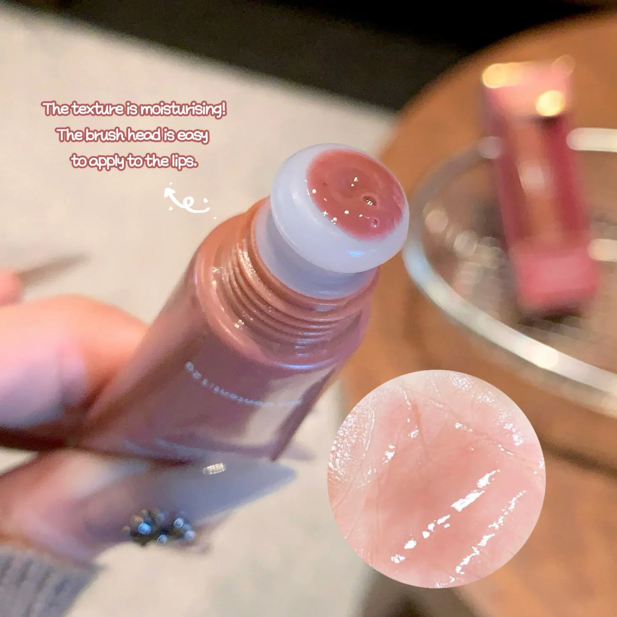 SHAQINUO Crystal Lip Gloss Oil – Hydrating Tinted Lip Serum