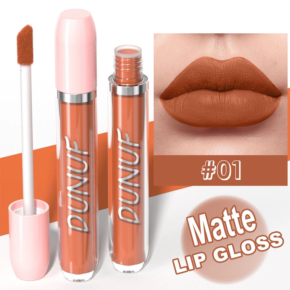 Velvet Matte Liquid Lip Gloss 25 Colors – Waterproof & Long-Lasting