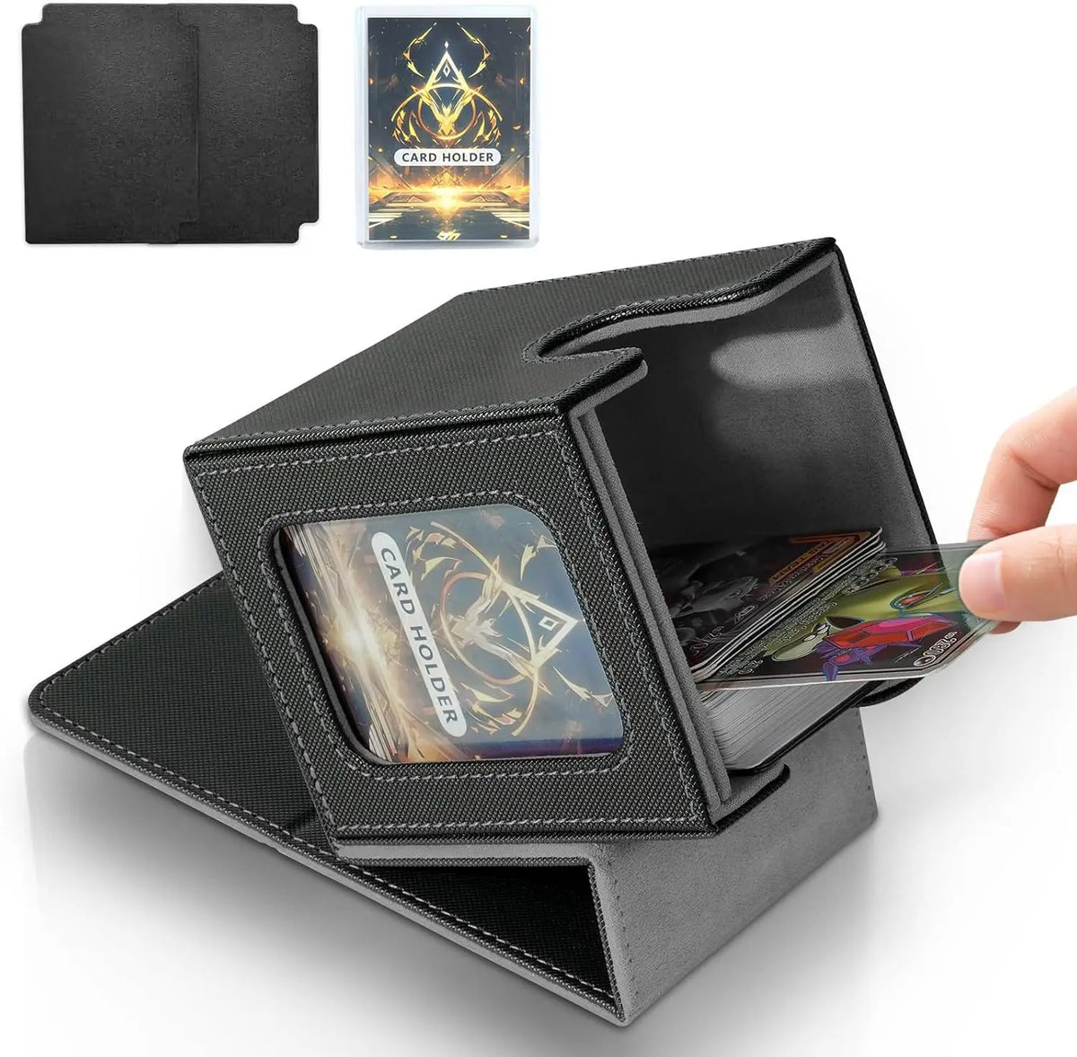 MTG Commander Deck Box – Holds 100+ Double-Sleeved Cards Card Deck Box PRIMED 6