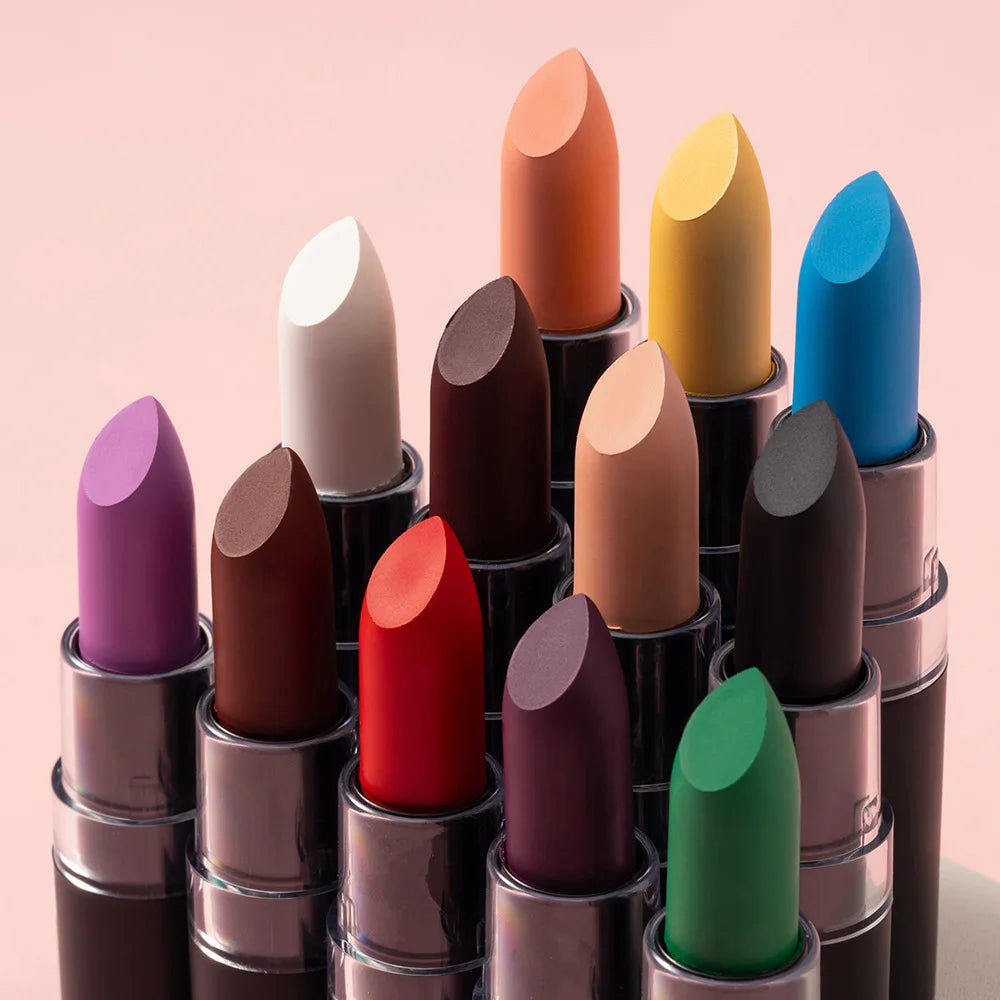 Julystar 12 Colors Matte Lipstick – Waterproof Bold Shades Matte Lipstick PRIMED