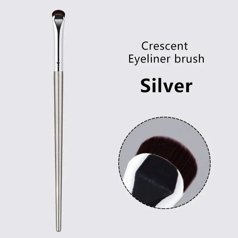 Crescent Eyeliner & Eye Detail Brush – Precision Makeup Tool