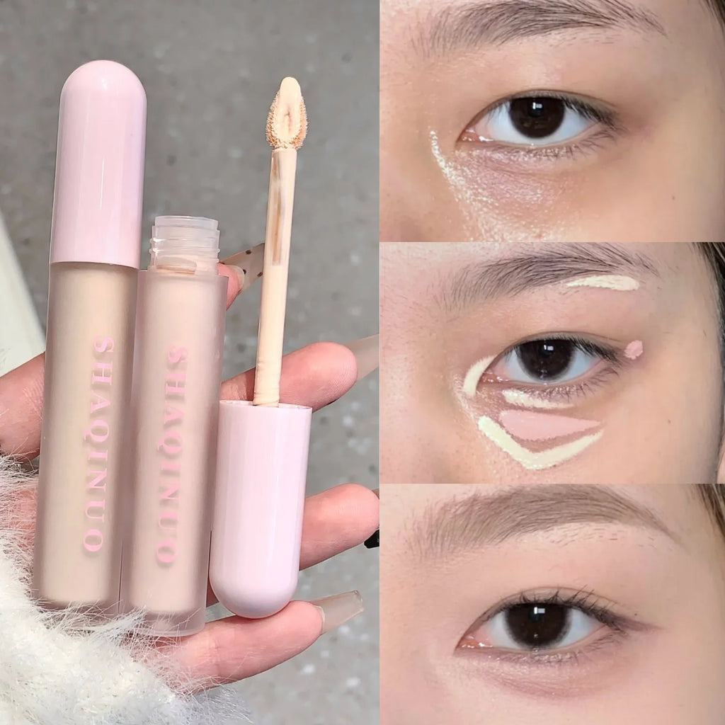 SHAQINUO Liquid Concealer – Full Coverage Waterproof, 3 Shades Liquid Concealer PRIMED