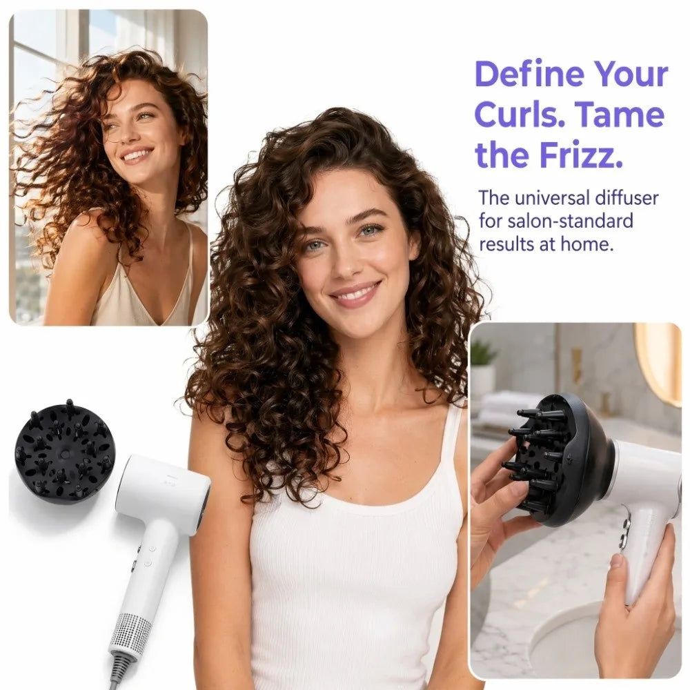 Universal Hair Dryer Diffuser – Volumizing Attachment for Curls Hair Dryer Attachment PRIMED
