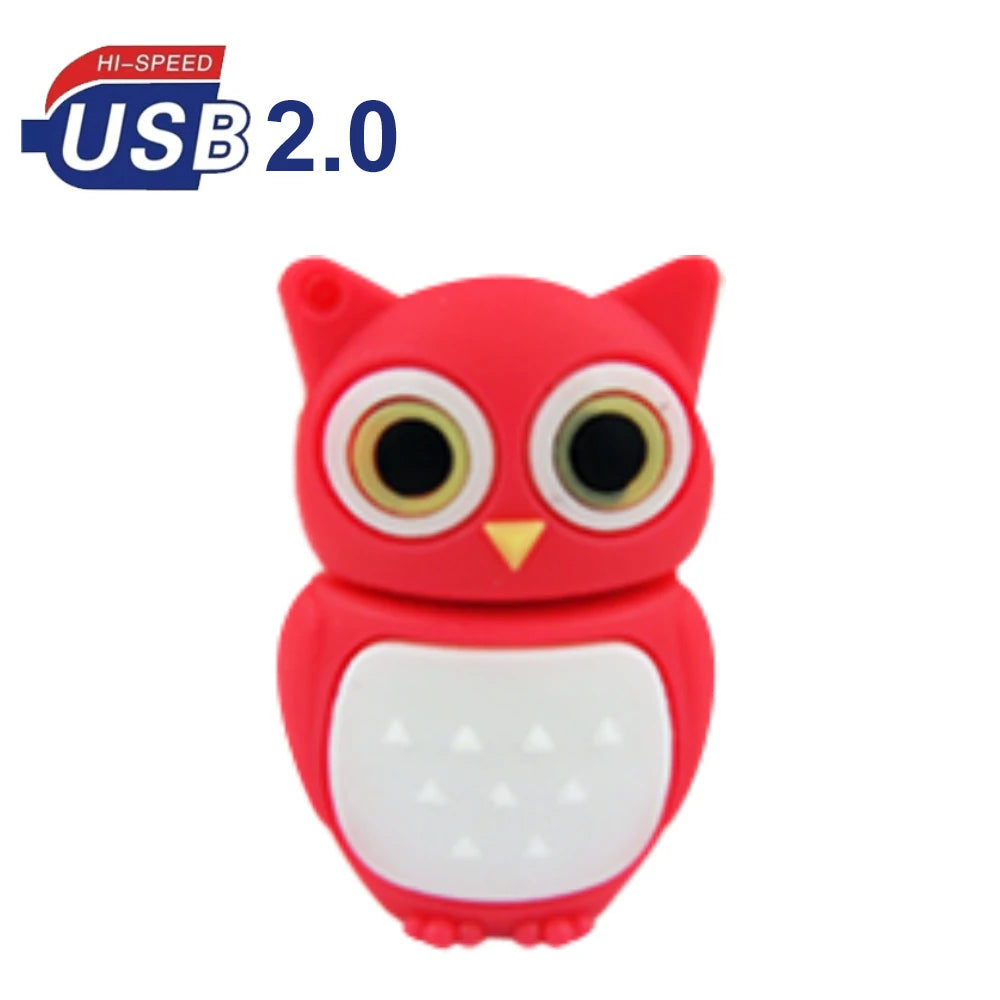 Cute Animal USB Flash Drive 2.0 – Cat Owl Penguin Frog 8–64GB USB Flash Drive PRIMED 4GB style 4