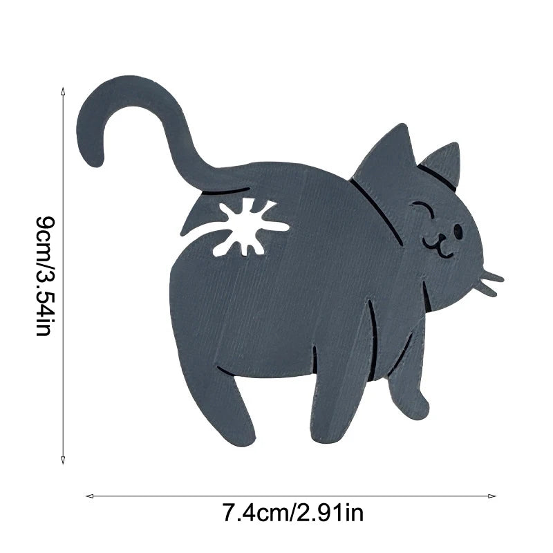 2PCS 3D Cat Butt Bag Clips – Funny Snack & Bread Sealer Novelty Bag Clip PRIMED