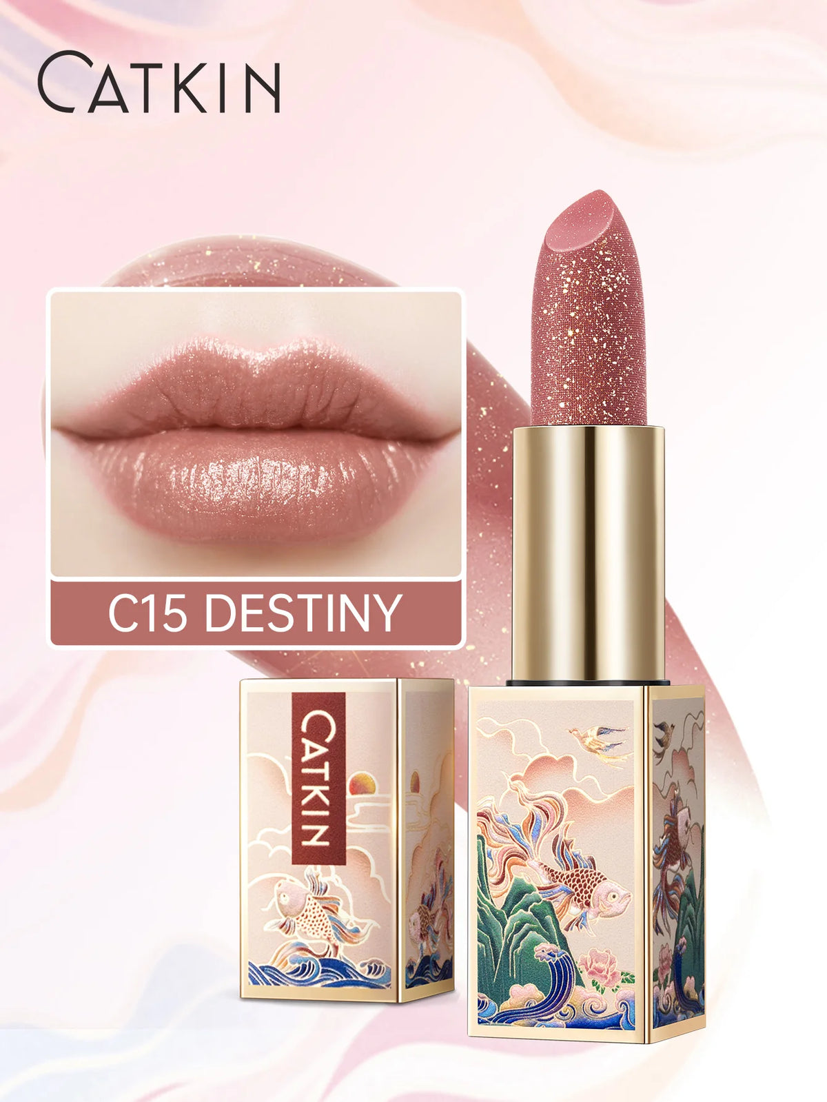 CATKIN Colored Lip Balm – Moisturizing & pH-Activated Glow Colored Lip Balm PRIMED C15 Destiny
