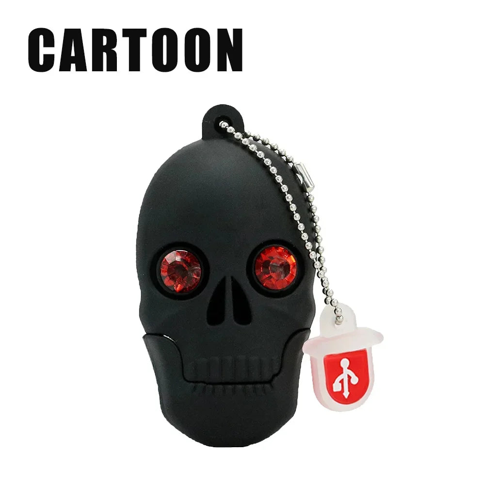 Skull USB Flash Drive 2.0 | 8GB–128GB Novelty Memory Stick USB Flash Drive PRIMED style5 16 GB