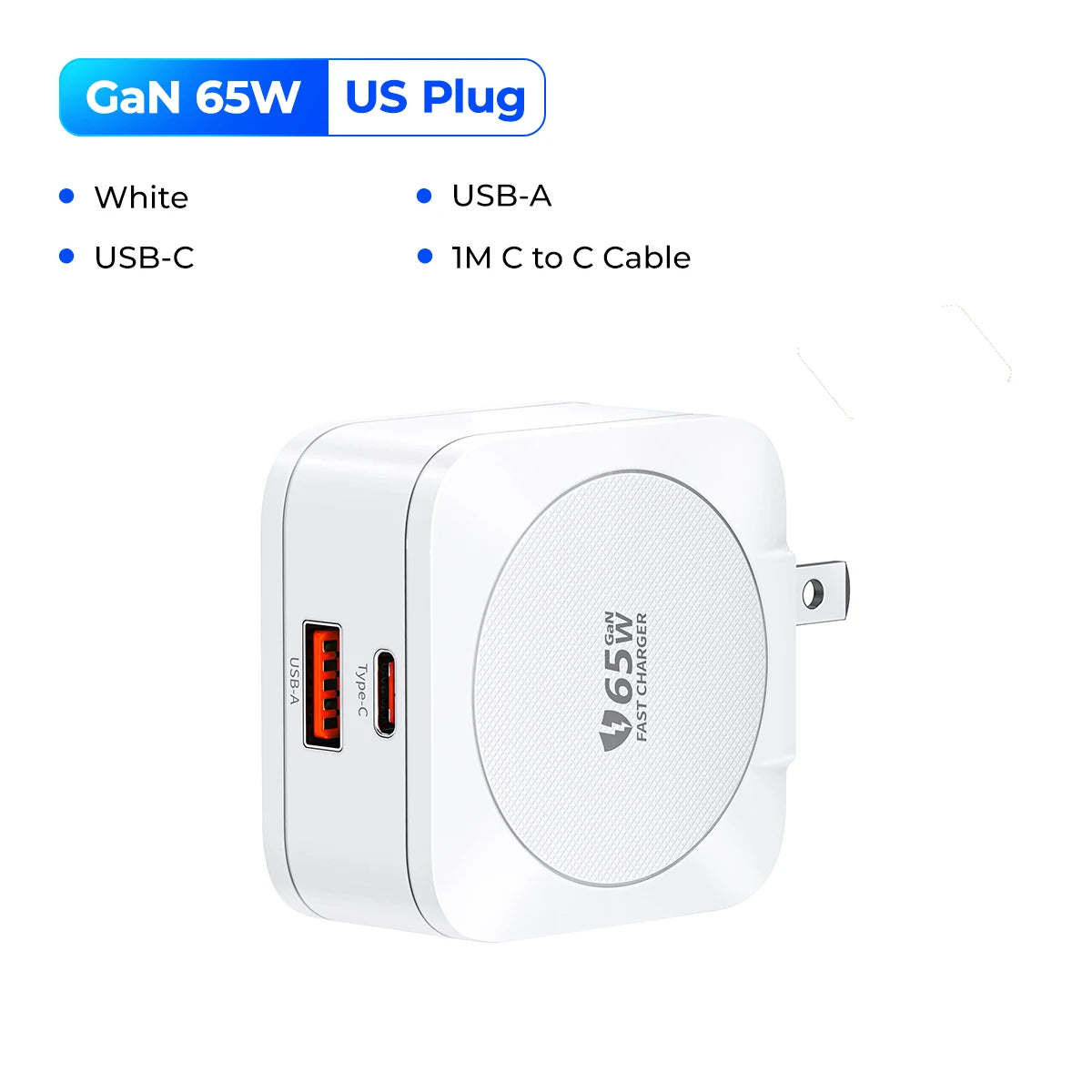 ORICO 65W GaN USB-C Fast Charger – iPhone, Laptop & More GaN USB-C Charger PRIMED 65W US 1 China Mainland