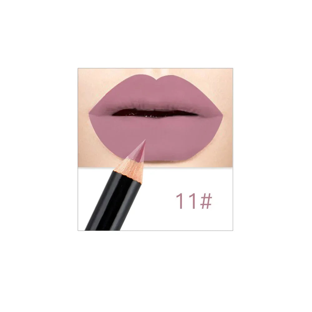 Blana 12-Color Waterproof Lip Liner Pencil | Long-Lasting Lip Liner Pencil PRIMED MH1505-11