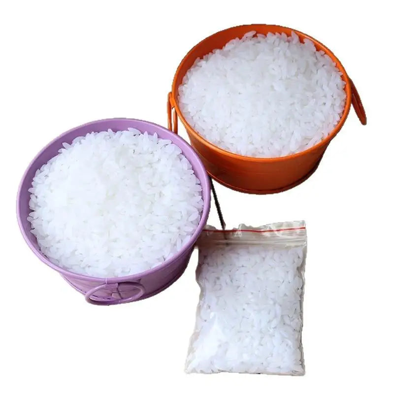 100g Fake Rice Grain Model – DIY Decor & Photo Prop Fake Food Prop PRIMED