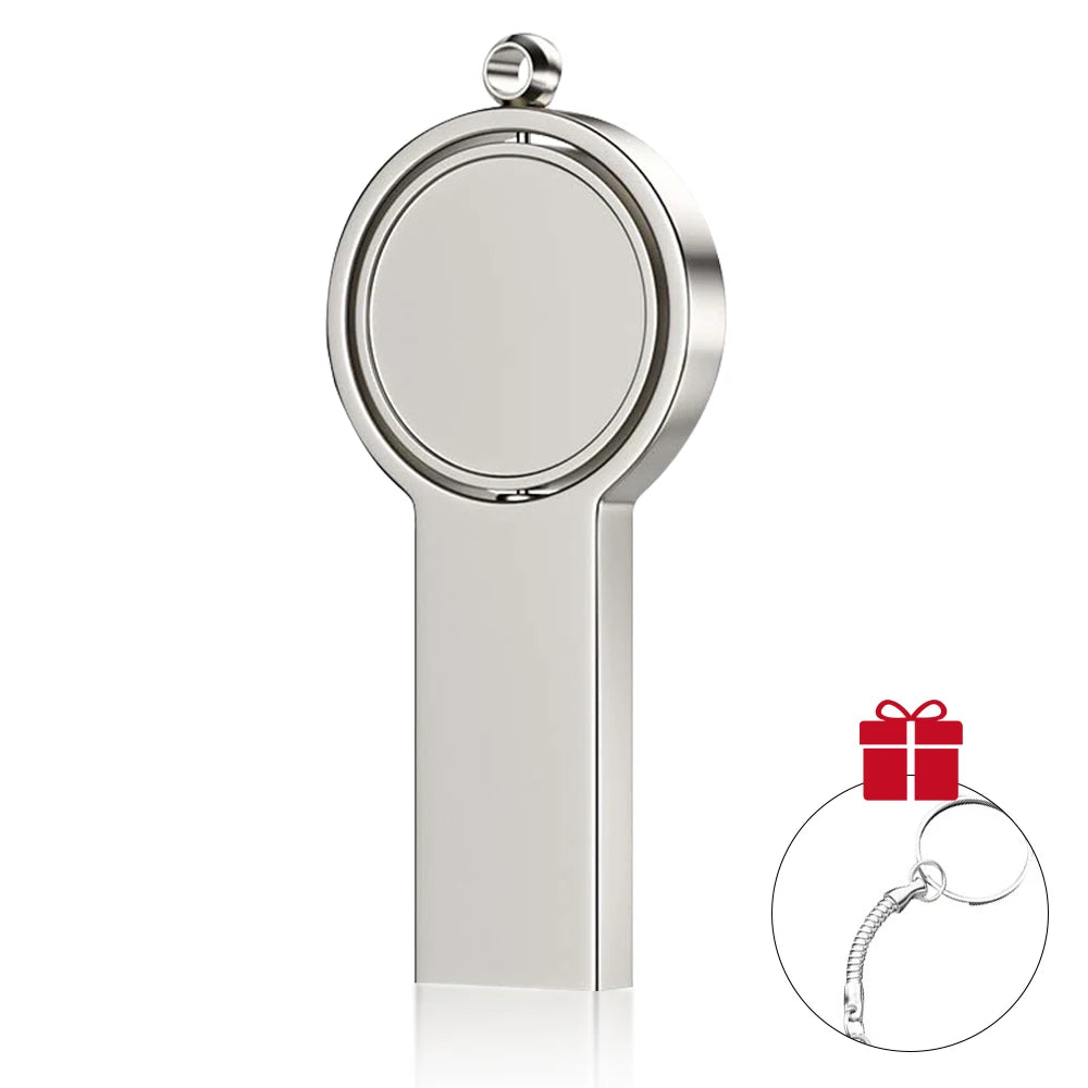 JASTER Silver Metal USB Flash Drive 16–128GB | Custom Logo USB Flash Drive PRIMED 8 GB Silver without Box CN
