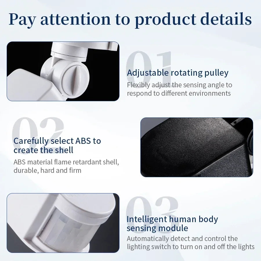 PIR Motion Sensor Light Switch – Indoor & Outdoor Wall Mount Motion Sensor Switch PRIMED