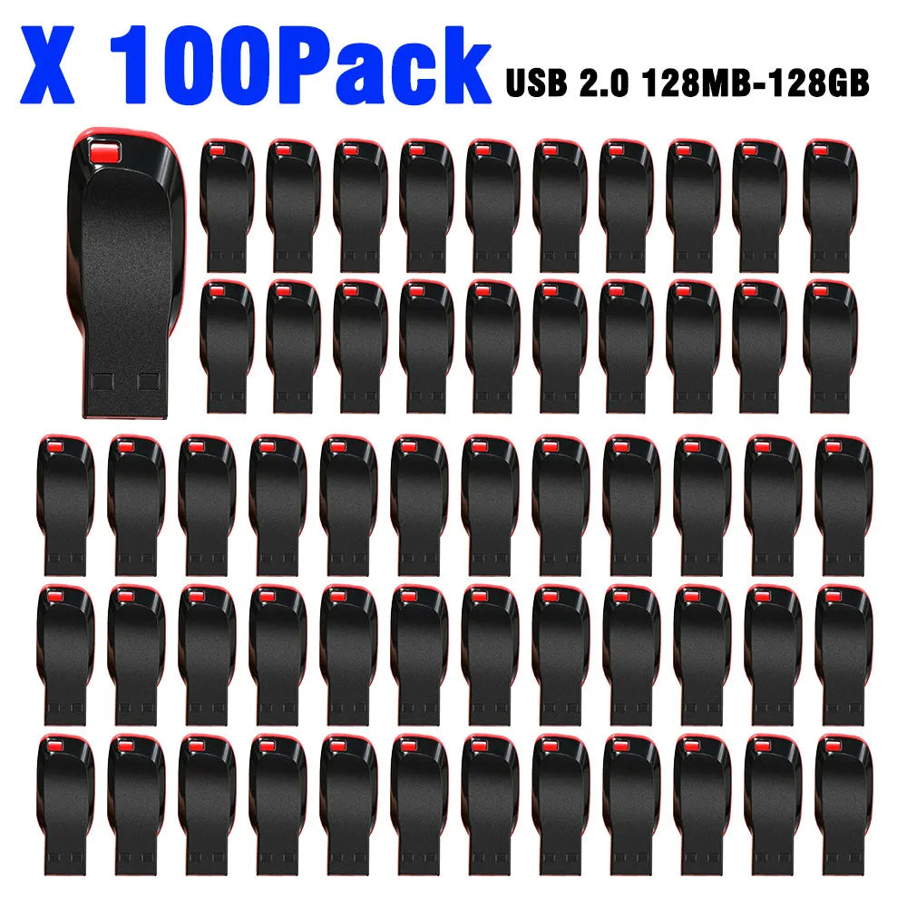 100-Pack Custom Logo Metal USB Flash Drives USB 2.0 Custom USB Flash Drive PRIMED 100pcs usb 2.0 32GB x 100pcs