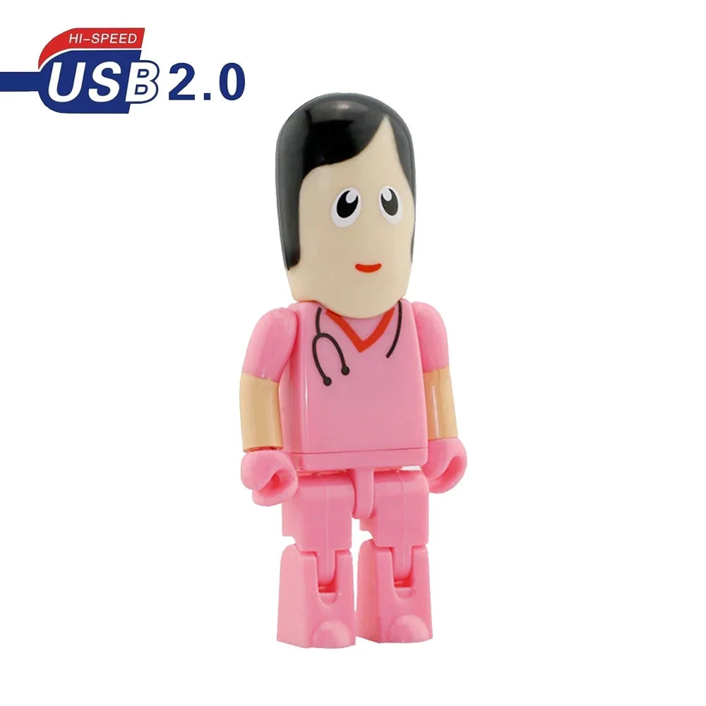 Doctor & Nurse Novelty USB Flash Drive 4GB–64GB | USB 2.0 Novelty USB Flash Drive PRIMED 16 GB Style4