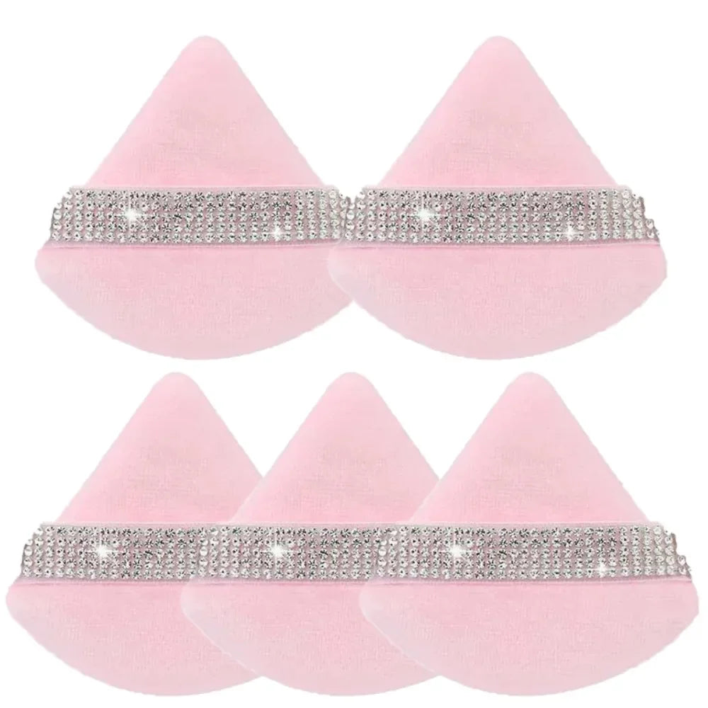 Triangle Crystal Velvet Setting Powder Puff – Diamond Ribbon
